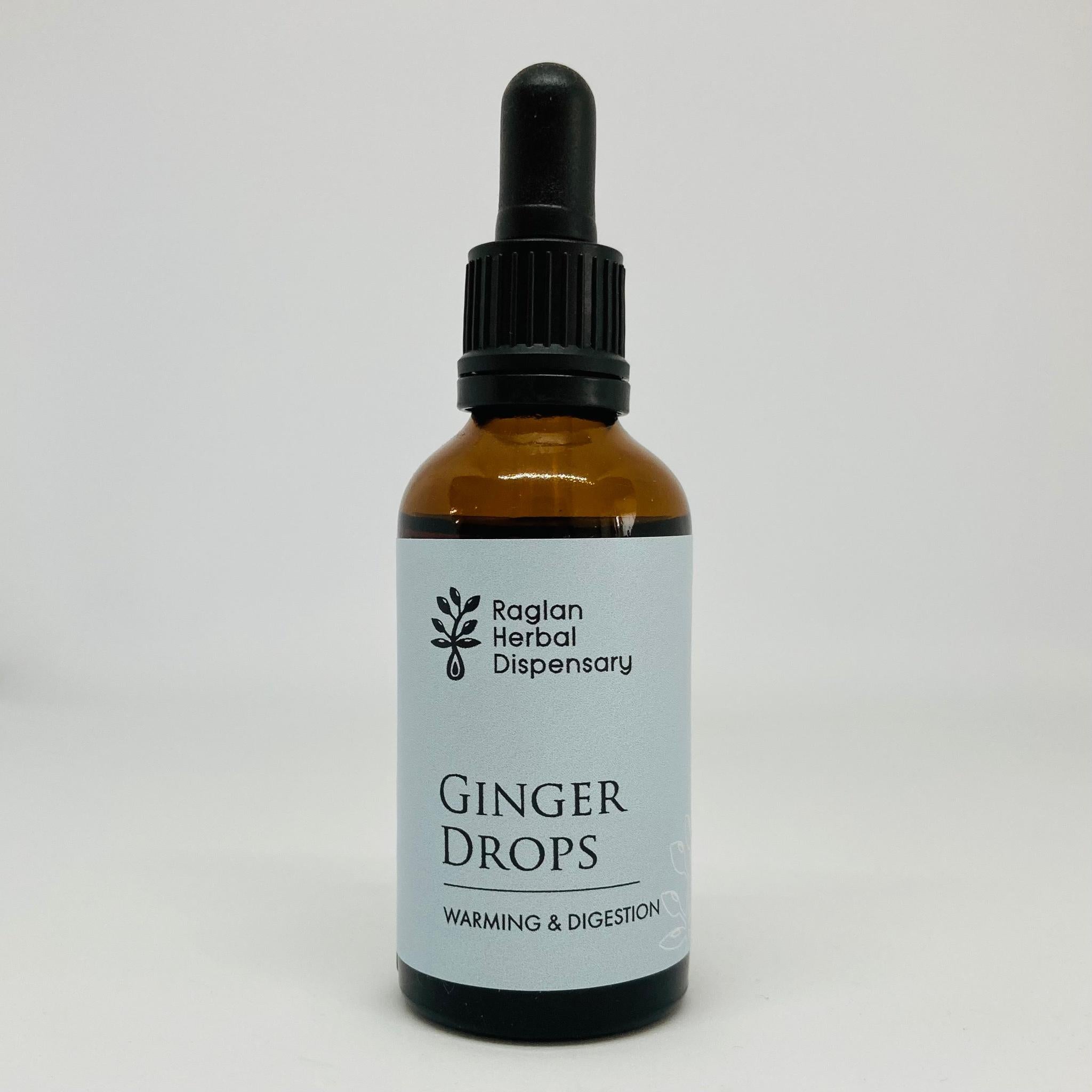 HERBAL DISPENSARY GINGER DROPS TONIC BOTTLE - The Herbal Dispensary Raglan