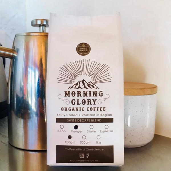 MORNING GLORY ORGANIC DECAFE COFFEE BLEND