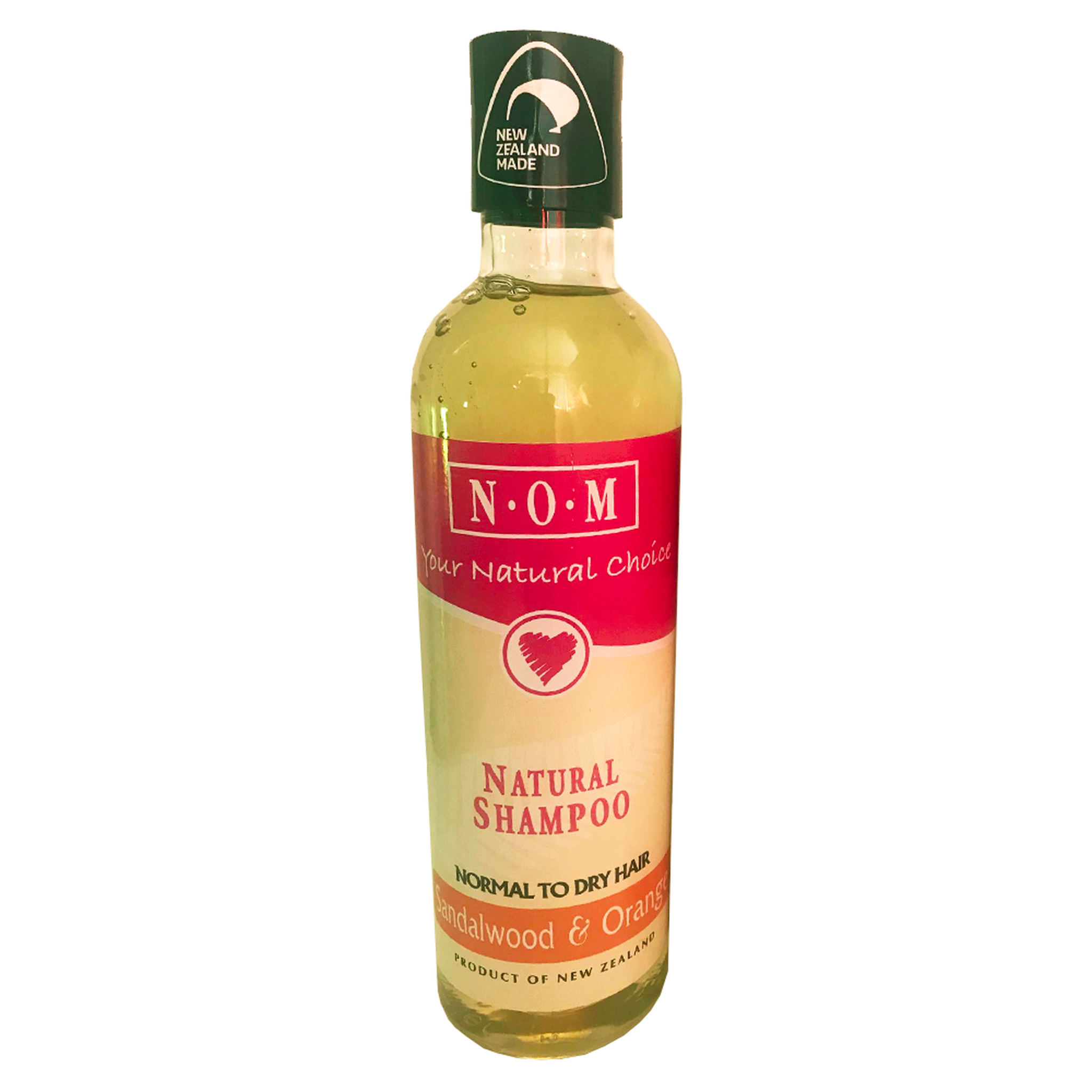 N.O.M SANDALWOOD & ORANGE NATURAL SHAMPOO 250ML - The Herbal Dispensary Raglan