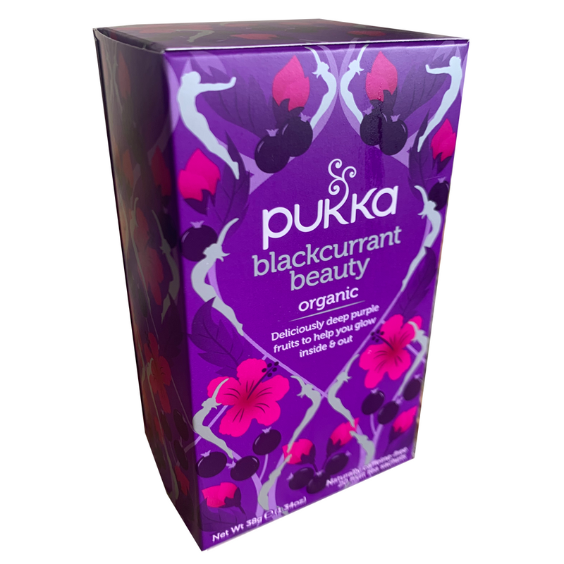 PUKKA ORGANIC BLACKCURRANT BEAUTY TEA BOX