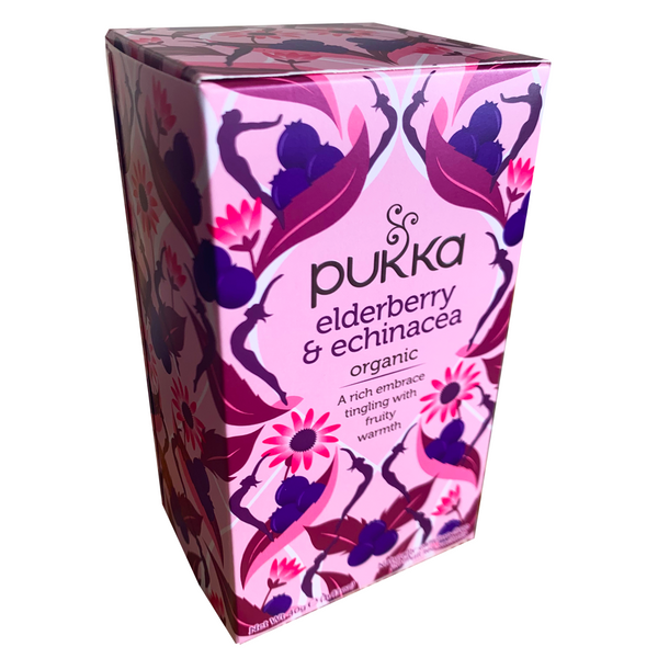 PUKKA ORGANIC ELDERBERRY & ECHINACEA TEA BOX