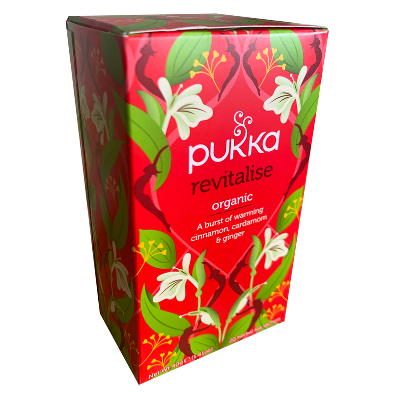 PUKKA ORGANIC REVITALISE TEA BOX