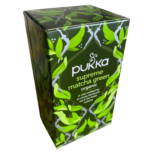 PUKKA ORGANIC SUPREME MATCHA GREEN TEA BOX