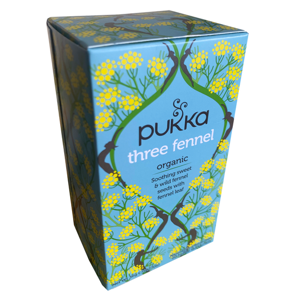 PUKKA ORGANIC THREE FENNEL TEA BOX