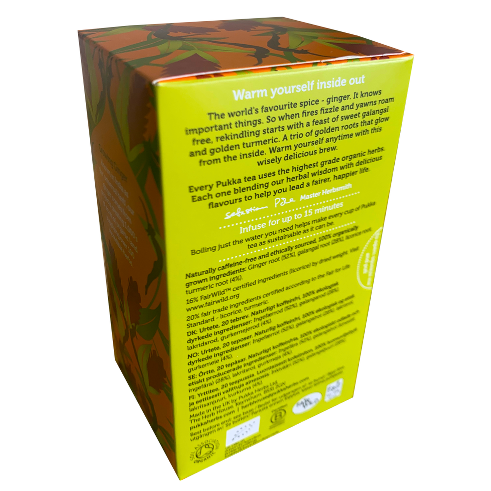 PUKKA ORGANIC THREE GINGER TEA BOX - The Herbal Dispensary Raglan
