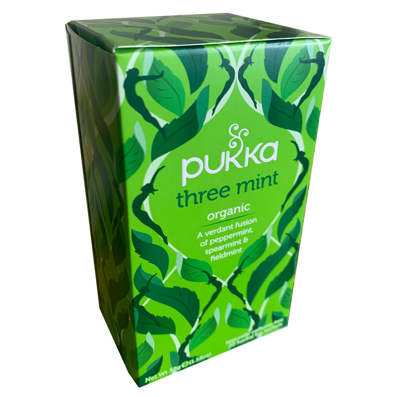 PUKKA ORGANIC THREE MINT TEA BOX