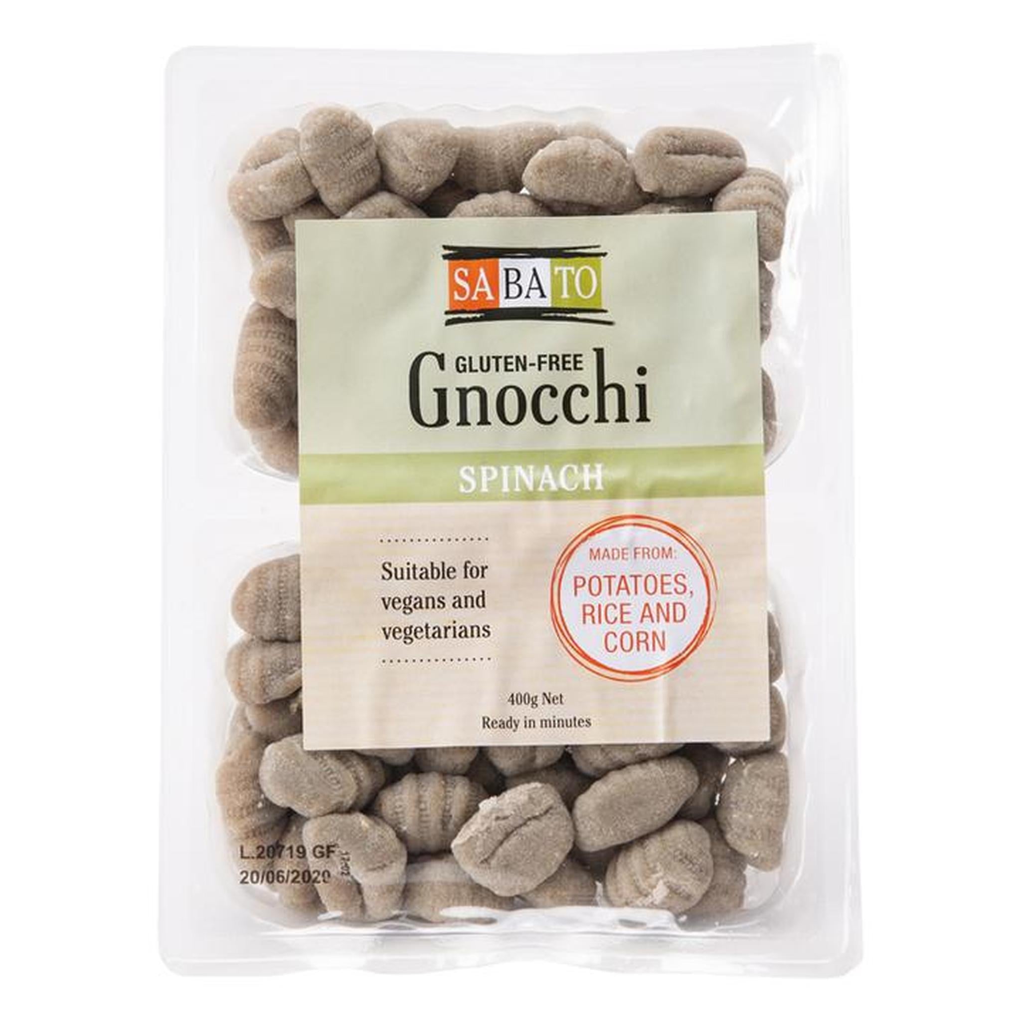 Sabato Gluten-Free Spinach Gnocchi - The Herbal Dispensary Raglan