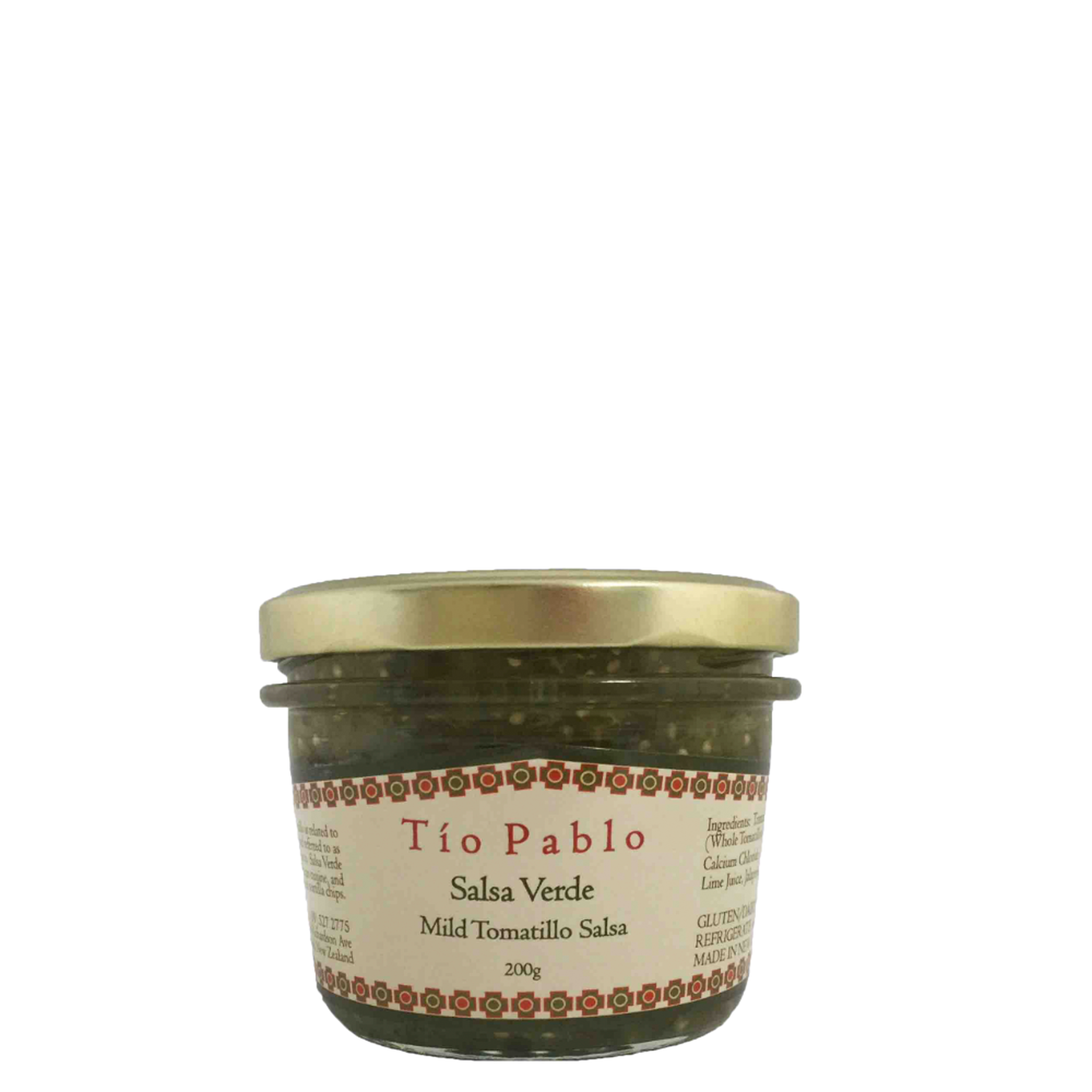 TIO PABLO SALSA VERDE 200G - The Herbal Dispensary Raglan
