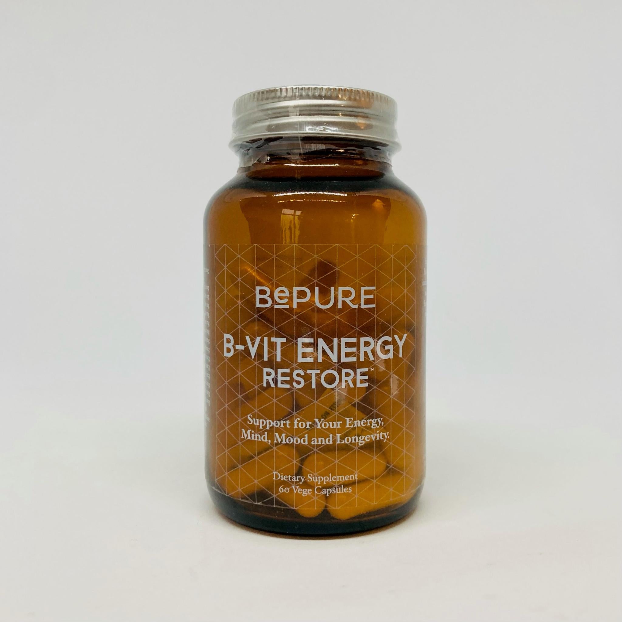 BE PURE B-VIT ENERGY RESTORE 60 CAPS - The Herbal Dispensary Raglan