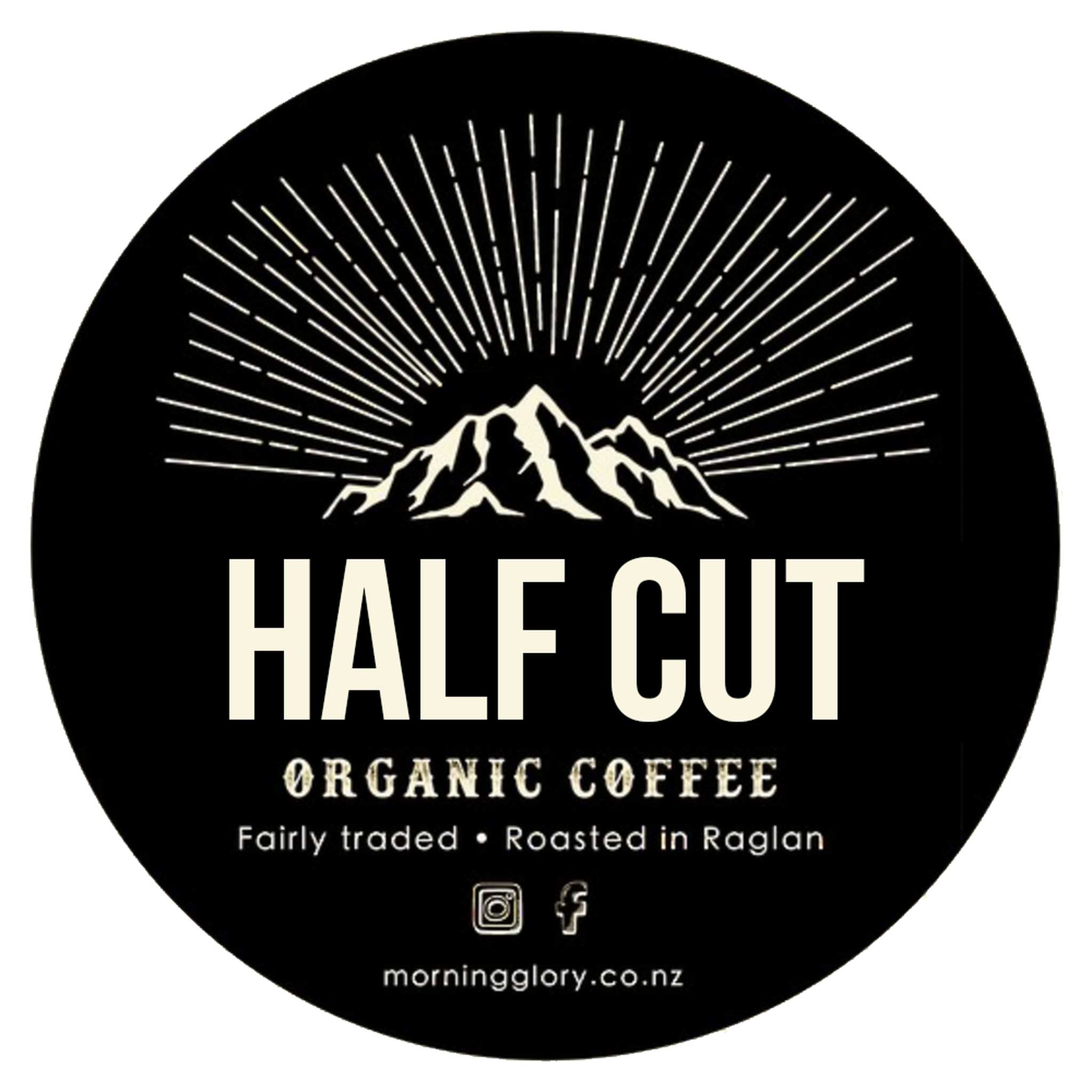 MORNING GLORY ORGANIC COFFEE HALF CUT BLEND - The Herbal Dispensary Raglan
