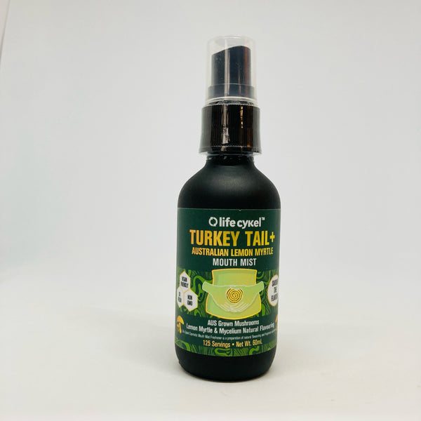 LIFE CYKEL TURKEY TAIL AND LEMON MYRTLE MOUTH MIST 60ML